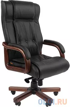 Chairman 653 Россия черная нат.кожа/экокожа (мультиблок)