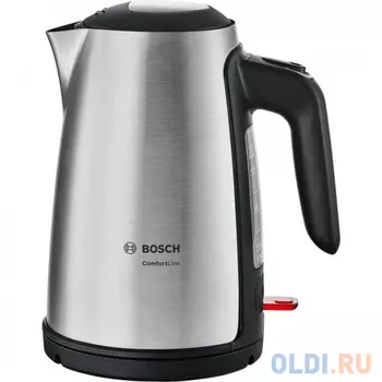 Чайник электрический Bosch TWK6A813 2400 Вт серебристый чёрный 1.7 л нержавеющая сталь