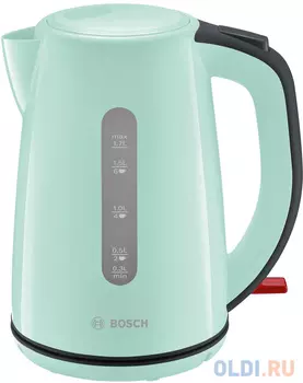 Чайник электрический Bosch TWK7502 2200 Вт бирюзовый 1.7 л пластик