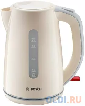 Чайник электрический Bosch TWK7507 2200 Вт серый бежевый 1.7 л пластик