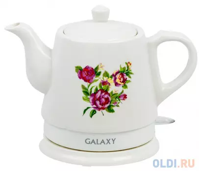 Чайник электрический GALAXY GL0502 1400 Вт белый 1 л керамика