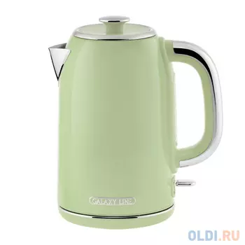Чайник электрический Galaxy Line GL 0344 1.7л. 2200Вт оливковый корпус: нерж.сталь (ГЛ0344Л)