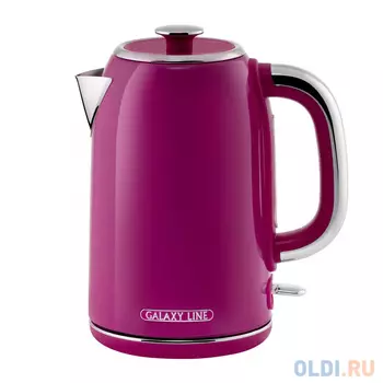Чайник электрический Galaxy Line GL 0346 1.7л. 2200Вт малиновый корпус: нерж.сталь (ГЛ0346Л)