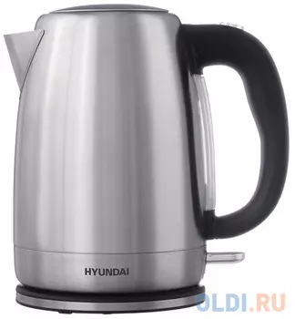 Чайник электрический Hyundai HYK-S2030 2200 Вт серебристый чёрный 1.7 л металл/пластик