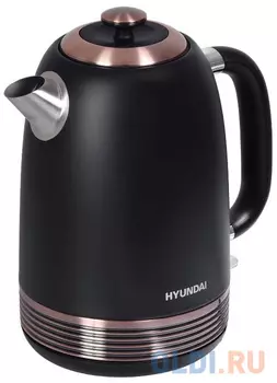 Чайник электрический Hyundai HYK-S4501 2200 Вт чёрный бронзовый 1.7 л нержавеющая сталь
