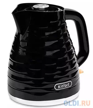 Чайник электрический KITFORT КТ-6152 2200 Вт чёрный 1.7 л пластик