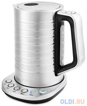 Чайник электрический KITFORT КТ-649 2200 Вт серебристый 1.7 л чугун