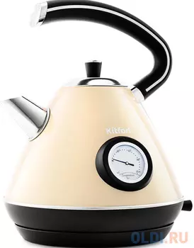 Чайник электрический KITFORT KT-686-3 2200 Вт бежевый 1.7 л нержавеющая сталь