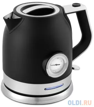 Чайник электрический KITFORT КТ-692-1 2200 Вт чёрный 1.7 л нержавеющая сталь