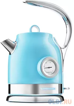 Чайник электрический KITFORT КТ-694-2 2200 Вт голубой 1.7 л нержавеющая сталь