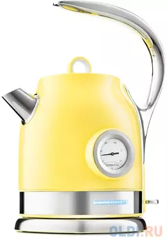 Чайник электрический KITFORT КТ-694-3 2200 Вт жёлтый 1.7 л нержавеющая сталь
