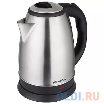 Чайник электрический Матрёна МА-029 1500 Вт чёрный нержавеющея сталь 1.8 л нержавеющая сталь