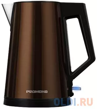 Чайник электрический Redmond KM244 1.7л. 2200Вт коричневый корпус: стекло