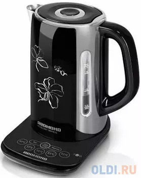 Чайник электрический Redmond RK-M170S-E 2400 Вт чёрный 1.7 л металл/пластик