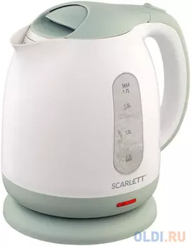 Чайник электрический Scarlett SC-EK18P55 1.7л. 2200Вт белый/ментол (корпус: пластик)