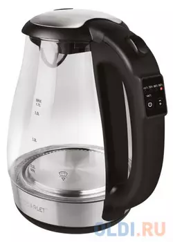 Чайник электрический Scarlett SC-EK27G60 1.8л. 2000Вт черный (корпус: стекло)