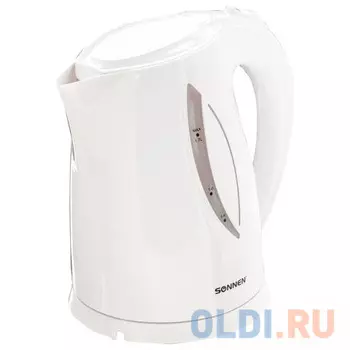 Чайник электрический Sonnen KT-1758 2200 Вт белый 1.7 л пластик