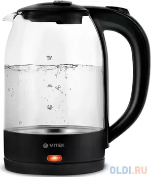 Чайник электрический Vitek VT-7092, 2200Вт, прозрачный