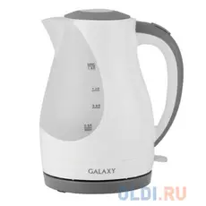 Чайник GALAXY GL 0200 2200 Вт белый серый 1.6 л пластик