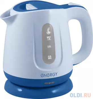 ЧАЙНИК ЭЛЕКТР. "ENERGY" E-234 1 Л (1/12) ПЛАСТИК (БЕЛО-СИНИЙ)