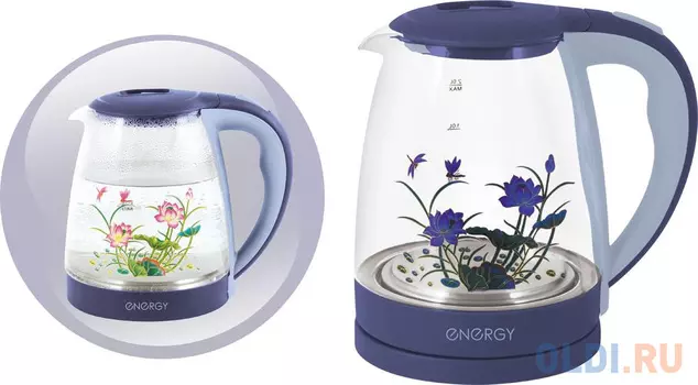 ЧАЙНИК ЭЛЕКТР. "ENERGY" E-287 2 Л (1/12) СТЕКЛО