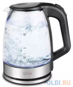 Чайник Sinbo SK 7368 2200 Вт чёрный 1.8 л стекло