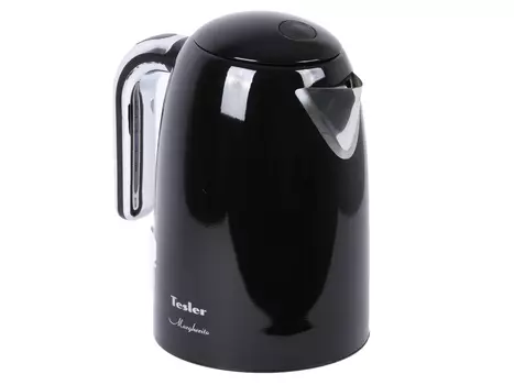 Чайник Tesler KT-1755 Black, чёрный 2000 Вт, 1,7 л, нерж. сталь