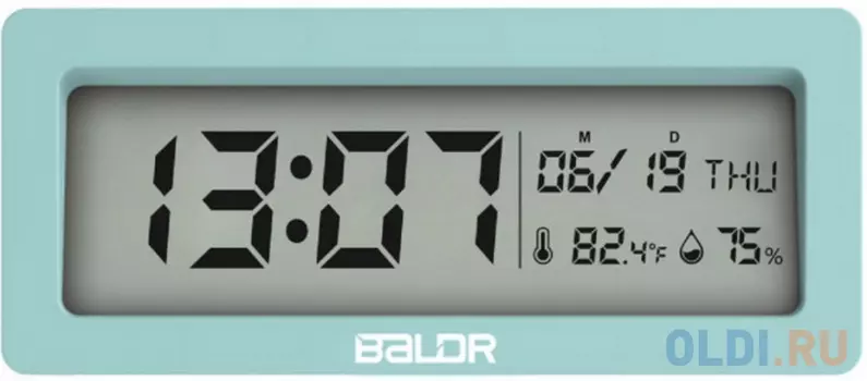 Часы-будильник BALDR B0337STH голубой