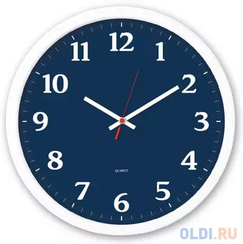 Часы настенные Бюрократ WallC-R66P белый