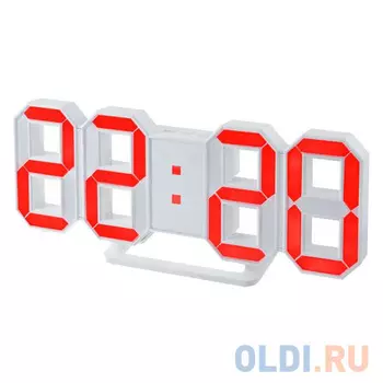 Часы настольные Perfeo PF_5201 белый