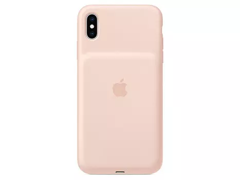 Чехол-аккумулятор для iPhone XS Max Apple Smart Battery Case Pink клип-клейс, силикон, беспроводная зарядка
