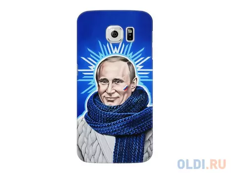 Чехол Deppa Art Case и защитная пленка для Samsung Galaxy S6, Person_Путин звезда,