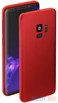 Чехол Deppa Case Silk для Samsung Galaxy S9, красный металлик