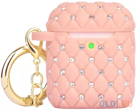 Чехол Deppa Crystal для AirPods розовый 47316