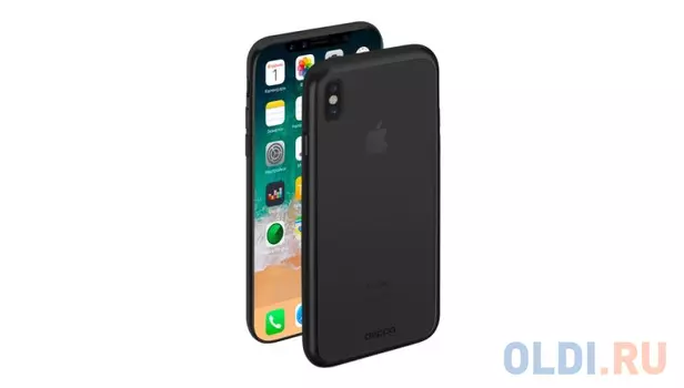 Чехол Deppa Gel Plus Case матовый для Apple iPhone X, черный