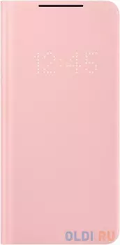 Чехол (флип-кейс) Samsung для Samsung Galaxy S21+ Smart LED View Cover розовый (EF-NG996PPEGRU)