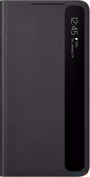 Чехол (флип-кейс) Samsung для Samsung Galaxy S21 Ultra Smart Clear View Cover черный (EF-ZG99PCBEGRU)