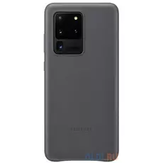 Чехол (клип-кейс) Samsung для Samsung Galaxy S20 Ultra Leather Cover серый (EF-VG988LJEGRU)
