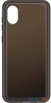 Чехол (клип-кейс) Samsung для Samsung Galaxy A03 Core Soft Clear Cover черный (EF-QA032TBEGRU)
