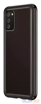 Чехол (клип-кейс) Samsung для Samsung Galaxy A03s Soft Clear Cover черный (EF-QA037TBEGRU)
