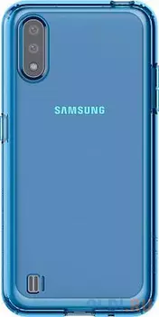 Чехол (клип-кейс) Samsung для Samsung Galaxy M01 araree M cover синий (GP-FPM015KDALR)