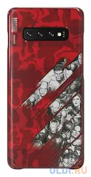 Чехол (клип-кейс) Samsung для Samsung Galaxy S10+ Marvel Case AvComics красный (GP-G975HIFGHWI)