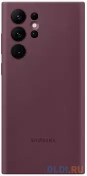 Чехол (клип-кейс) Samsung для Samsung Galaxy S22 Ultra Silicone Cover бургунди (EF-PS908TEEGRU)