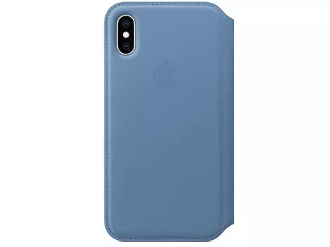 Чехол-книжка для Apple iPhone XS Apple Leather Folio Cornflower книжка, кожа