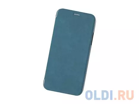 Чехол Book Case для IPhone X/ Xs, экозамша, сине-зеленый, BoraSCO