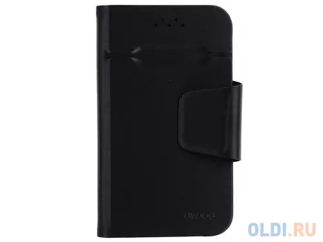 Чехол-подставка Deppa 87000 для смартфонов Wallet Fold S 3.5''-4.3'', черный