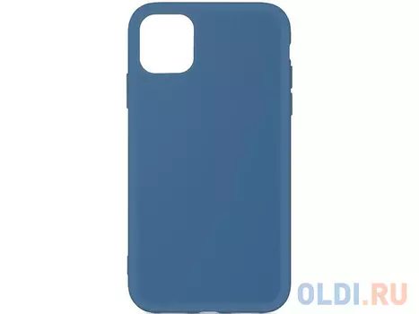 Силиконовый чехол с микрофиброй для iPhone 11 DF iOriginal-01 (blue)