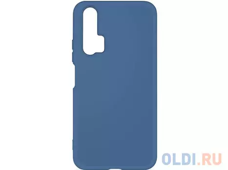 Силиконовый чехол с микрофиброй для Huawei Honor 20 Pro DF hwOriginal-02 (blue)