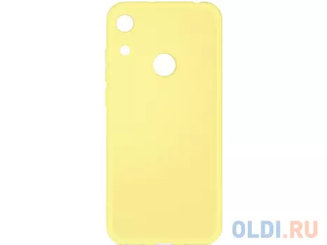 Силиконовый чехол с микрофиброй для Huawei Honor 8A/8A Pro DF hwOriginal-03 (yellow)