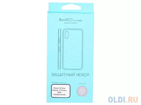 Чехол силиконовый BoraSCO 0,5 мм для Huawei Honor 7C Pro/Huawei Y7 Prime 2018 (прозрачный)